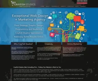 Crayfishstudios.com(Dallas Web Design Company) Screenshot