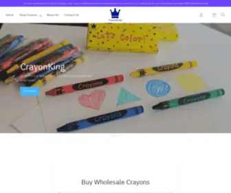Crayonking.com(Affordable Bulk Crayons) Screenshot