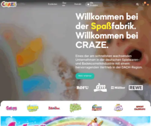 Craze.toys(CRAZE online Spielzeughändler. Spielzeug günstig online kaufen) Screenshot