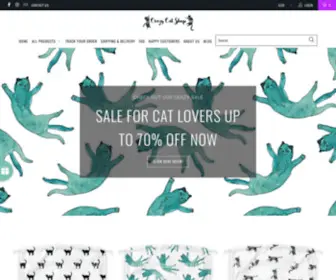 Crazycatshop.co(Best Cat Themed Unique Funny Gifts For Cat Lovers) Screenshot