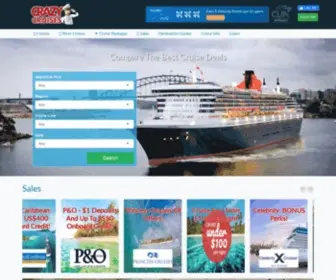 Crazycruises.com.au(Cheap Cruises 2020 /Last Minute Cruise Deals) Screenshot