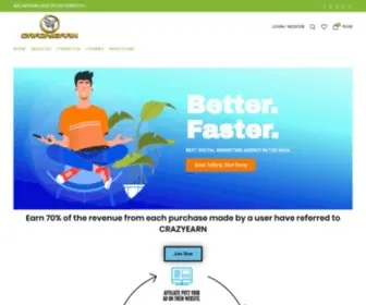 Crazyearn.in(Just another WordPress site) Screenshot