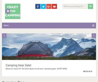 Crazyforcamping.com(Crazy For Camping) Screenshot