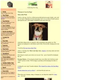 Crazyfordogs.com(Crazy for Dogs) Screenshot