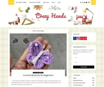Crazyhands.net(Crazy Hands Knitting) Screenshot