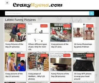 Crazyhyena.com(Crazy Funny Pictures and Videos) Screenshot