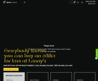 Crazylennysebikes.com(Crazy lenny's electric bikes) Screenshot