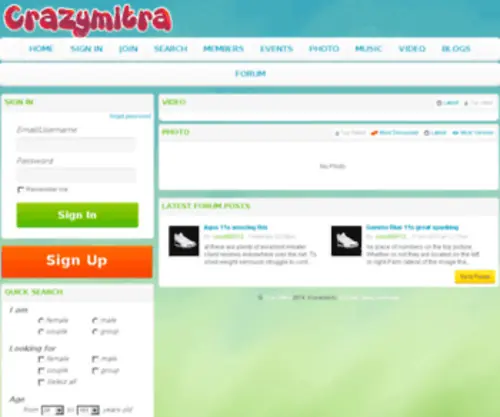 Crazymitra.com(Online Dating at Crazy Mitra) Screenshot