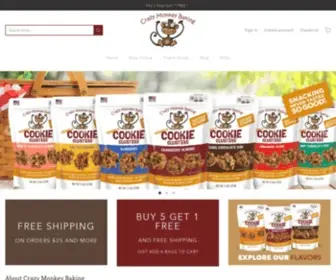 Crazymonkeybaking.com(Crazy monkey granola bites) Screenshot