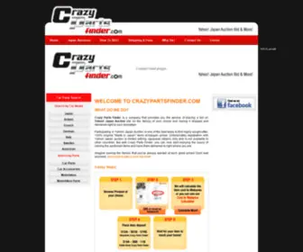 Crazypartsfinder.com(Crazy parts finder) Screenshot