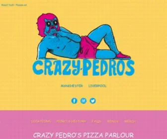 Crazypedros.co.uk(Best Pizza in Manchester & Liverpool) Screenshot