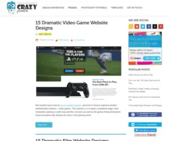 Crazypixels.net(Web Design Blog) Screenshot