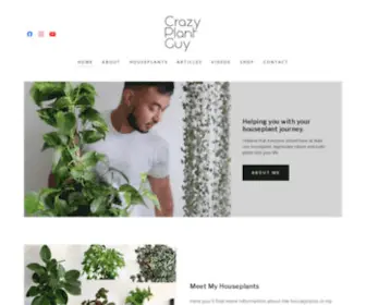 Crazyplantguy.com(Crazy Plant Guy) Screenshot