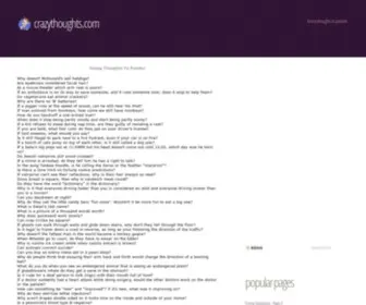 Crazythoughts.com(Funny Questions) Screenshot