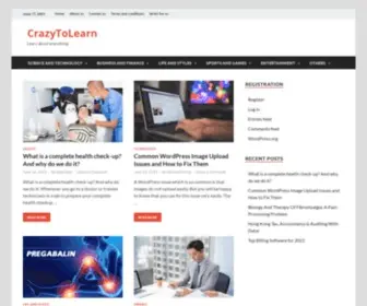 Crazytolearn.com(Learn about everything) Screenshot