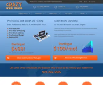 Crazywebdude.com(Web Design by CrazyWebDudeMobile web design and marketing experts for 77364) Screenshot