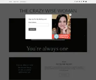 Crazywisewoman.com(THE CRAZY WISE WOMAN THE CRAZY WISE WOMAN) Screenshot