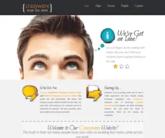 Crazyworx.in(Website designing company in agra) Screenshot