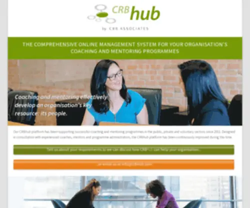 CRbhub.com(CRBhub Coaching and Mentoring Management System) Screenshot