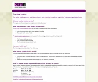 Crbonline.gov.uk(Disclosure and Barring Service) Screenshot