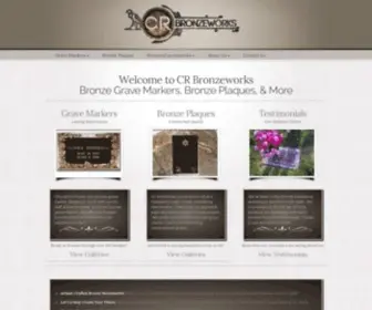 CRbronzeworks.com(CR Bronzeworks) Screenshot