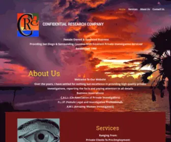 CRC-PI.com(Private Investigator San Diego) Screenshot