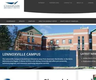 CRC-Sher.qc.ca(Champlain Regional College) Screenshot