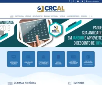 Crcal.org.br(Conselho Regional de Contabilidade de Alagoas) Screenshot