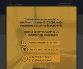 CRcba.org.br(Conselho Regional de Contabilidade da Bahia) Screenshot