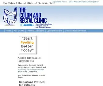 CRCFtlauderdale.com(Colon & Rectal Clinic of Ft) Screenshot