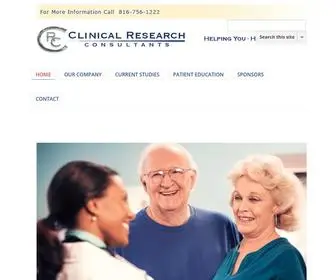 CRCKcmo.com(Clinical Research Consultants) Screenshot