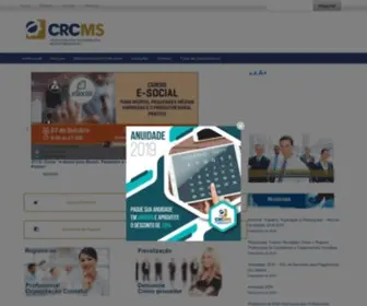 CRCMS.org.br(Conselho Regional de Contabilidade do Mato Grosso do Sul) Screenshot