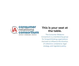 Crconsortium.org(Consumer Relations Consortium) Screenshot
