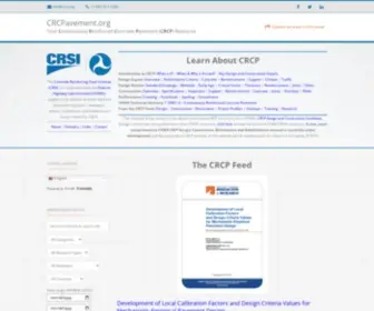 CRcpavement.org(WordPress) Screenshot