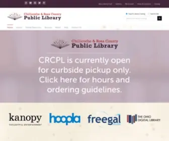 CRCPL.org(Chillicothe & Ross County Public Library) Screenshot