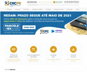 CRCPR.org.br(Conselho Regional de Contabilidade do Paraná) Screenshot