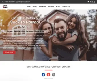 CRCSdki.com(Fire, Flood and Water Damage Repair, Restoration and Cleanup) Screenshot