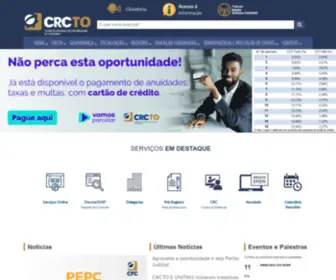 CRcto.org.br(Conselho Regional de Contabilidade do Tocantins) Screenshot