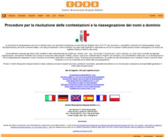 CRDD.it(Centro risoluzione dispute domini s.r.l) Screenshot