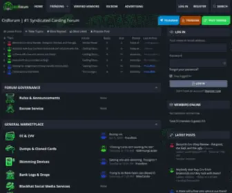 CRdforum.cc(#1 Syndicated Carding Forum) Screenshot