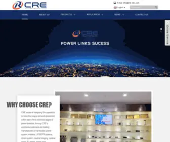 Cre-Elec.com(Film Capacitor) Screenshot