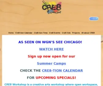 Cre8Workshop.com(CRE8 Workshop) Screenshot
