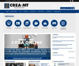 Crea-MT.org.br(Conselho Regional de Engenharia e Agronomia de Mato Grosso) Screenshot