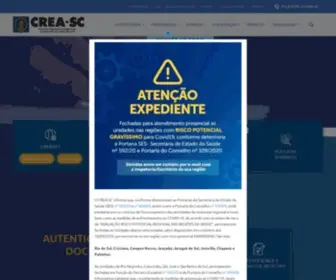 Crea-SC.org.br(Site do crea) Screenshot