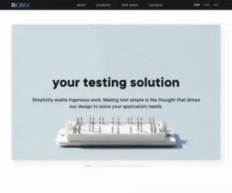 Crea-Test.com(Semiconductor Test Equipment) Screenshot