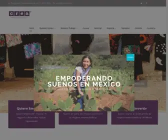 Crea.org.mx(Emprendedoras Sociales) Screenshot