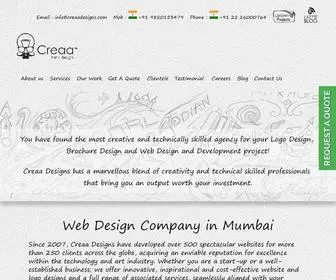 Creaadesigns.com(Best Web Designers Mumbai. Creaa Designs) Screenshot