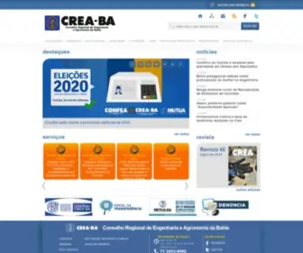 Creaba.org.br(Conselho Regional de Engenharia e Agronomia da Bahia) Screenshot
