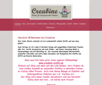 Creabine.de(Creabine Atelier für handgemachte Unikate) Screenshot