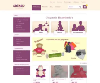 Creabo.com(Borduurwerken Creabo) Screenshot